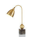 Nordic  modern gold metal hotel bedside table lamp